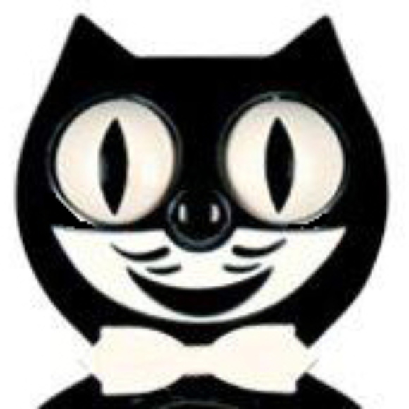 Original Full Sized Black Kit Kat Cat Klock Clock - Picture 3 of 4